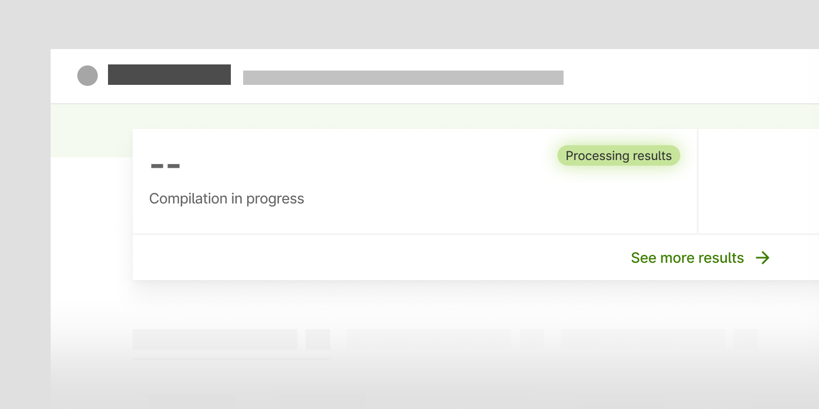Alternative status when the SAS plattform is writing data to the database.