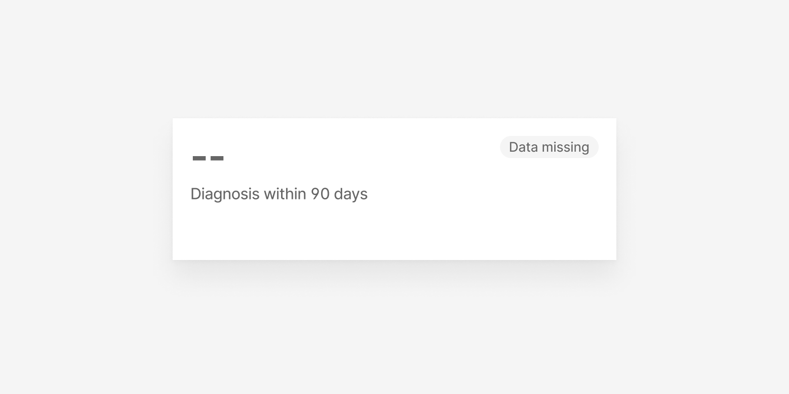 Alternative status when data is missing.